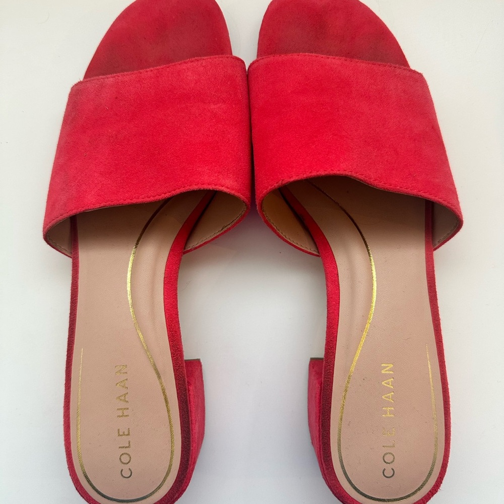 Cole Haan Women's Hot Pink Slide Heels